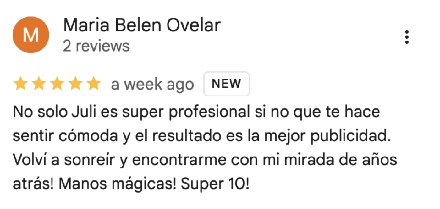 Captura de reseña 6 en Google
